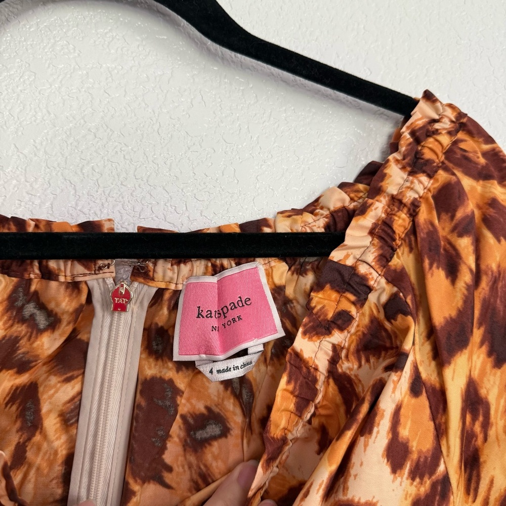 Kate Spade Panthera Cheetah Print Dress 4 - Picture 5 of 8